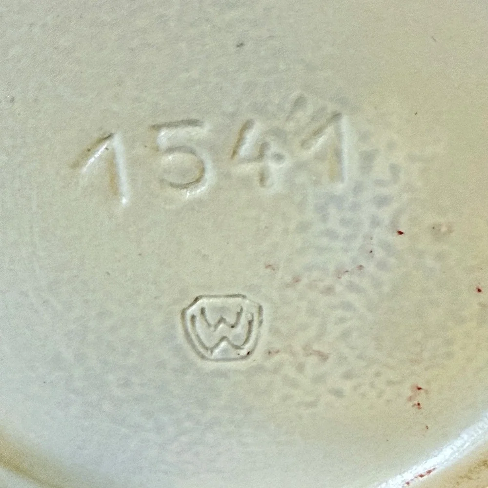 Vintage Wick Werke German Salt Glaze Stoneware  1541 Blue/ Gray Teapot
